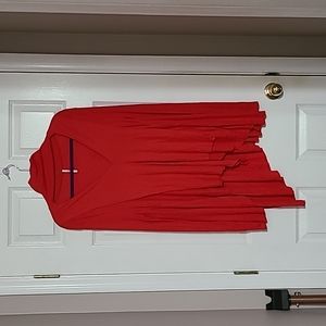 Free People Women's Uptown Turtleneck Sweater Top Red size S